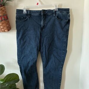 Old Navy Dark Blue Women's Rockstar Super Skinny Jeans